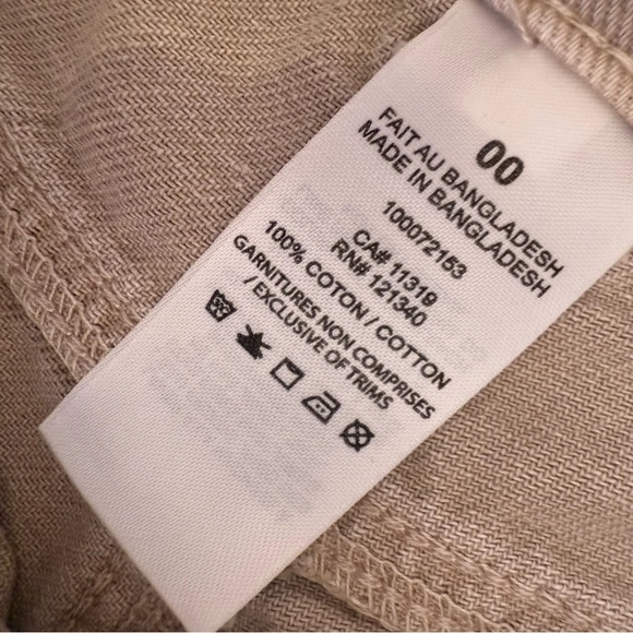 Women’s Garage Cargo pants, tan, size 00 Low waist khaki pockets comfy - Picture 14 of 15